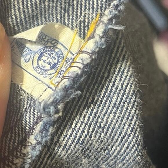 Vtg Oshkosh B Gosh Denim Jean Jacket Kids Sz 4 Toddler Snap Button Union USA - Picture 7 of 8